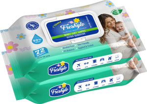 Freshylo Baby Wipes with Lid 99