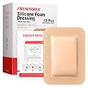 FRESINIDER Silicone Foam Dressing 3" x 4", 15 Pack – Soft Silicone Border Foam Dressing for Pressure Areas, Daily Wound Care &amp; Post-Procedure Use – Absorbent, Breathable &amp; Skin-Friendly