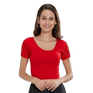 fressia fabrics cotton bustier saree blouse
