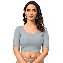 Fressia Fabrics Women39s Black Cotton Stretchable Readymade
