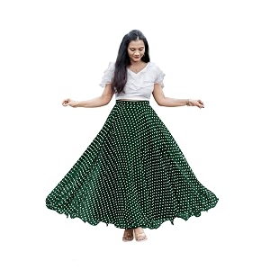 Womens Georgette Regular Fit Top and Skirt