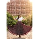 Womens Lycra Top with Georgette Skirt 