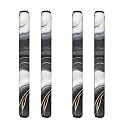 Fridge Door Handle Covers Set of 4 Antiskid Protector for Fridge Oven Keep Kitchen Appliance Clean from Smudges Food Stains Liquid for Home Decoration, Black Gold Marble