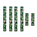 Fridge Door Handle Covers Set of 6 Kitchen Appliance Decor Handles Glove Anti-Slip Protectors Christmas Refrigerator Decor Accessories, Christmas Tree Leaf Candy Cane Green