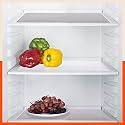 Bathla Fridge Mats - (45cm x 30cm) Kitchen, Drawer, Bathroom, Table, Fridge | Temperature Resistant | Multipurpose, Reusable | Non-Slip | Pebbles Texture | (VIDA, 425 GSM, White &amp; Grey Combo)