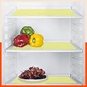 Bathla Fridge Mats - (45cm x 30cm) Kitchen, Drawer, Bathroom, Table, Fridge | Temperature Resistant | Multipurpose, Reusable | Non-Slip | Abstract Texture | (VIDA, 425 GSM, Yellow)