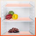 Bathla Fridge Mats - (45cm x 30cm) Kitchen, Drawer, Bathroom, Table, Fridge | Temperature Resistant | Multipurpose, Reusable | Non-Slip | Pebbles Texture | (VIDA, 425 GSM, Red)