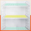 Bathla Multipurpose Shelf Liner - (45cm x 30cm) Kitchen, Drawer, Table, Fridge | Temperature Resistant | Multipurpose, Reusable | Non-Slip | Abstract Texture | (VIDA, 425 GSM, Yellow &amp; Teal Combo)