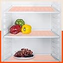 Bathla Fridge Mats - (45cm x 30cm) Kitchen, Drawer, Bathroom, Table, Fridge | Temperature Resistant | Multipurpose, Reusable | Non-Slip | Abstract Texture | (VIDA, 425 GSM, Red)