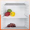Bathla Fridge Mats - (45cm x 30cm) Kitchen, Drawer, Bathroom, Table, Fridge | Temperature Resistant | Washable, Reusable | Non-Slip | Circle Texture | (VIDA, 425 GSM, White &amp; Grey)