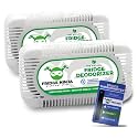 Fridge Ninja Fridge Deodorizer, Activated Charcoal Odor Absorber, 2 Pack