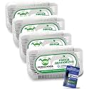 Fridge Ninja Fridge Deodorizer, Activated Charcoal Odor Absorber, 4 Pack