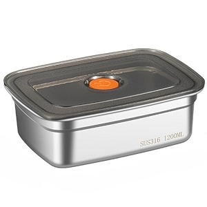 Fridge Storage Box Stainless Steel Food Storage