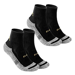 frido active socks for men amp women  cotton nylon grip  anti-sweat odor-free  ideal for walking running training gym amp sports