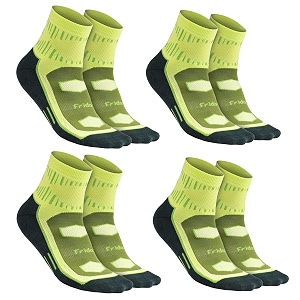 frido active socks for men amp women  cotton nylon grip  anti-sweat odor-free  ideal for walking running training gym amp sports