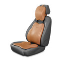 Frido Brown Leatherite Car Pillow Cushion for