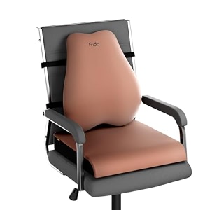 frido cloud backrest amp seat cushion combo  high-density memory foam  lumber tailbone amp thighs support pillow  breathable amp machine-washable cover  for office car amp home chairs  mocha brown