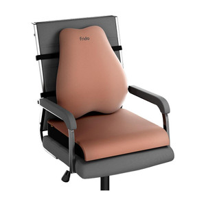 frido cloud backrest  seat cushion  brown  memory foam support pillow back  lumbar support