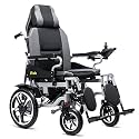 Frido Prime Plus Electric Wheelchair with One Battery for Elderly & Disabled | Automatic Foldable Power Wheelchair with 360° Joystick, Up to 15km Range, Portable for Travel