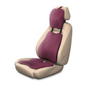 Frido Maroon Leatherite Car Pillow Cushion for