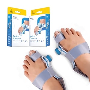 frido orthotics bunion corrector for men amp women pack of 2  adjustable toe straightener with pressure control knob amp soft gel cushion  pain relief amp toe alignment splint  universal fit