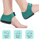 Frido Orthotics Heel Protector for Heel Pain Relief | Anti-Slip Cushion | Velcro Strap Heel Support
