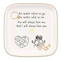Friend Gifts for Women Ceramics Ring Dish Jewelry Tray, Farewell Going Away Gifts "No matter where we go, no matter what we do, you will always have me, and I wil always have you", Birthday Gifts