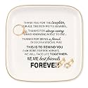 Friend Gifts for Women, Sentimental Gifts, Jewelry Tray Ring Dish with Friendship Quotes, We are best friend forever. Gifts for Friendship, Birthday Mother's Day Christmas Retirement Gifts