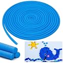Frienda 1 Inch x 40 ft Blue Foam Noodles for Crafts Versatile Pool Noodles Foam Tubes Cylinder Rods for Modeling, DIY Arts and Crafts Supplies