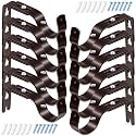 Frienda 12 Pack Curtain Rod Brackets Adjustable Wall Mounts, Antique Bronze