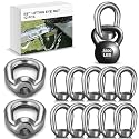 Frienda 12 Pcs 5/8" Lifting Eye Nut Hot Dip Galvanized, Silver