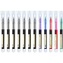 Frienda 12 Pcs Japanese Rolling Ball Gel Pen 0.5 mm, Classic Colors