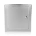 Frienda 12 x 12 Inch Stainless Steel Metal Universal Access Door with Screwdriver Latch Wall Ceiling Mounted Door Access Panel for Drywall Plumbing Electrical