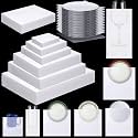 Frienda 120 Pcs Moving Dishes Packing Kit 30 Foam Sheets 90 Pcs 6-Size Plate Sleeves Protective Cushion Pouches for Shipping, Storing Glassware, China & Dinnerware