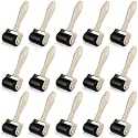 Frienda 15 Pack Rubber Brayer Rollers, 1.4 in Hard Rubber Rollers