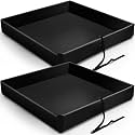 Frienda 2 Pack Folding Duck Pond 6 ft x 6 ft x 6 Inch Portable Spill Containment Mini Berm Platform Tray(Black)