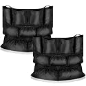 Frienda 2 Pcs Trash Can Bag Caddy Cleaning Bag Fit 32-50 Gallon Can, Black