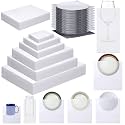 Frienda 240 Pcs Dish Packing Supplies for Moving 60 Foam Sheets 180 Pcs 6-size Plate Sleeves Protective Cushion Pouches for Shipping, Storing Glassware, China &amp; Dinnerware