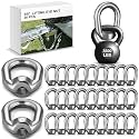 Frienda 30 Pcs 5/8" Lifting Eye Nut Hot Dip Galvanized, Silver
