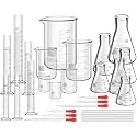 Frienda 30 Pcs 50/100/250/500/1000ml Lab Glassware Beaker Set