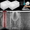 Frienda 300 Pcs Self Adhesive Bubble Bags Packing Pouches, 6" X 10"