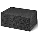Frienda 4 Pcs 12" x 8" x 2" Polyethylene Foam Sheet Thick Black Packing Foam Padding Customizable PE Board Cushion Inserts for Cases Craft Shipping Moving DIY Projects Toolbox Storage