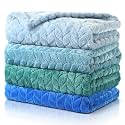 Frienda 4 Pcs Baby Blanket for Girls Boys Infant 32x24,Blue Color