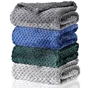 Frienda 4 Pcs Baby Blanket for Girls Boys Infant 32x24,Dark Color