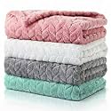 Frienda 4 Pcs Baby Blanket for Girls Boys Infant 32x24,Cute Color