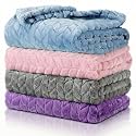 Frienda 4 Pcs Baby Fuzzy Blanket Fluffy Baby Blanket for Boys Girls Soft Warm Infant Newborn Toddler Receiving Nursery Bed Supplies, 32 x 24 Inch(Elegant Color)