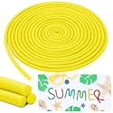 Frienda 5/8 Inch x 40 Ft Yellow Foam Noodles for Crafts Versatile Pool Noodles Foam Tubes Cylinder Rods for Modeling, DIY Arts and Crafts Supplies