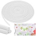 Frienda 5/8 Inch x 40 Ft White Foam Noodles for Crafts Pool Noodles Rods