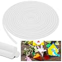 Frienda 5/8 Inch x 60 Ft White Foam Noodles for Crafts Versatile Pool Noodles Foam Tubes Cylinder Rods for Modeling, DIY Arts and Crafts Supplies