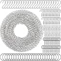 Frienda 500 Inch Metal Hanging Chains Hanging Chain for Plants Basket Hooks Set Small Chain DIY Plant Chains for Bird Feeder Birdbath Planters Grow Lights Lanterns Wind Chime and Ornaments(Silver)